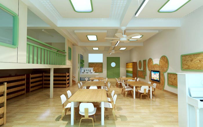 重庆现代简约幼儿园装修设计案例